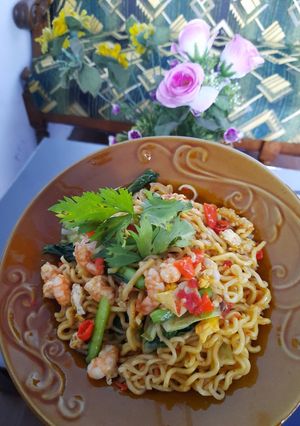 Foto resep Mie goreng jawa pedas