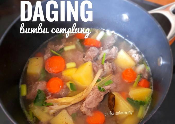 Sop Daging Bumbu Cemplung