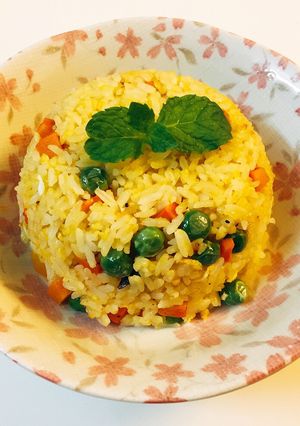 Hình của món Cơm rang rau củ.