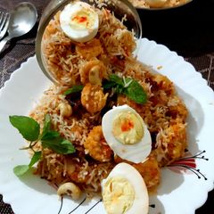 A picture of Prawn Dum Biryani.