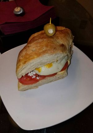 Una foto de Hamburguesa a la española