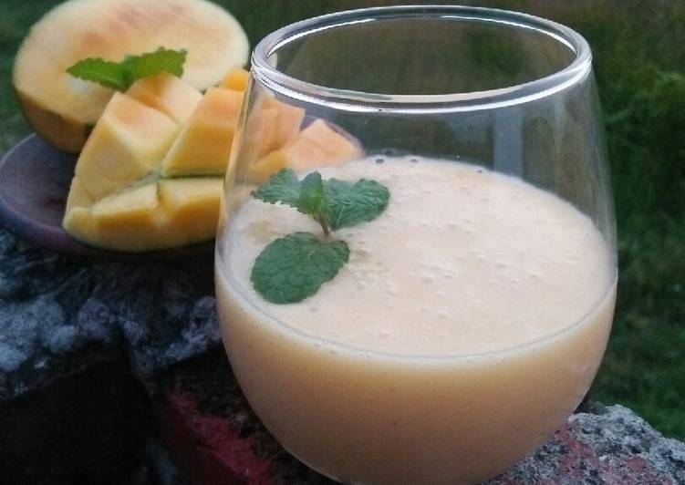 Cara Gampang Menyiapkan Jus sehat Mangga Mint🍹 yang Enak Banget