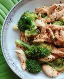 Chicken Breast & Broccoli with Sesame Soy Sauce and Scallion Oil