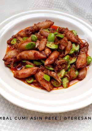 Foto resep Sambal Cumi Asin Pete