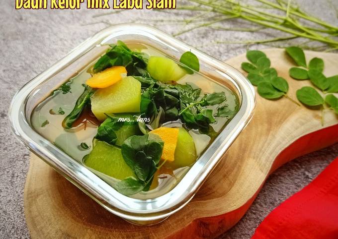 Resep Sayur Bening Daun Kelor - Labu Siam Anti Gagal