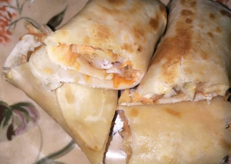 Simple Chicken roll kebab