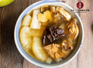 【老菜脯柚子雞湯】雞湯多了酸甘甜的滋味 的食譜成品照片
