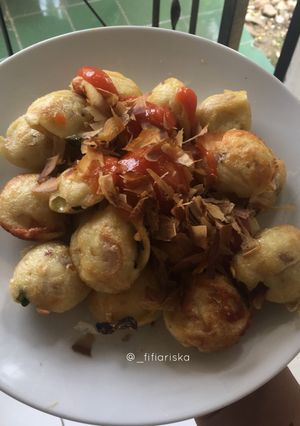 Foto resep Takoyaki tanpa cetakan