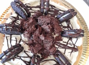 Una foto de Tarta oreo... base masa integral