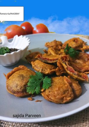 A picture of Tomato ke PAKORAY.