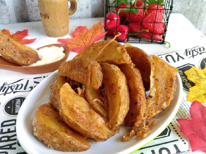 Cara Gampang Menyiapkan Potato wedges yang Bisa Manjain Lidah