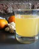Agua de mandarina con jengibre