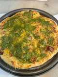 Mushroom Truffle and Pesto Pizza