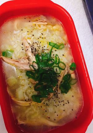Hình của món Cháo gà khoai tây.
