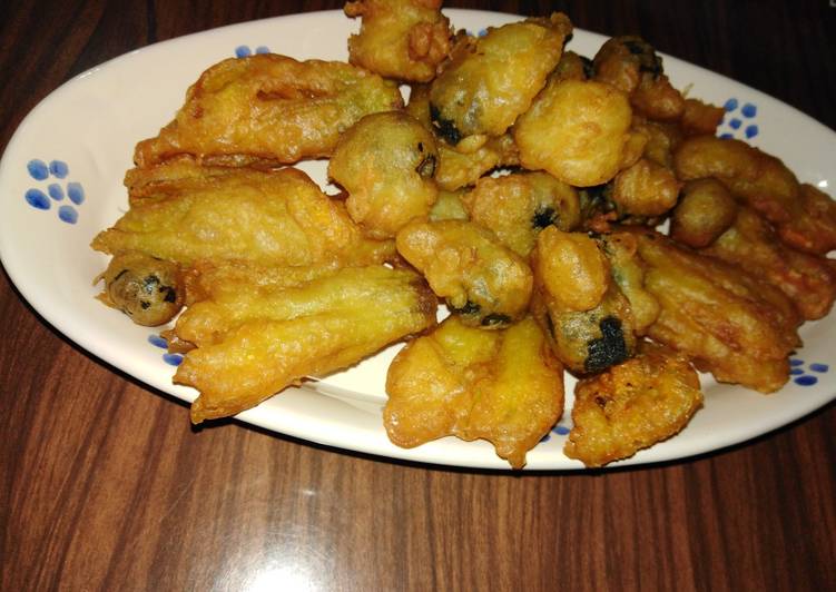 Pastella per fiori di zucchina e olive fritte