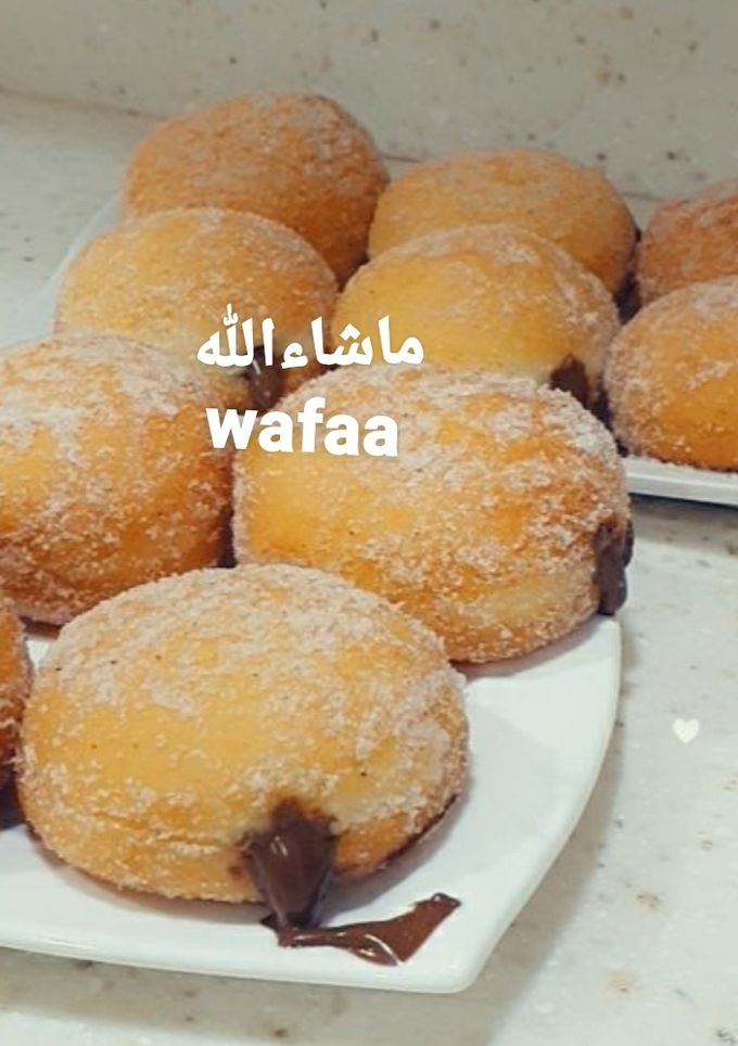 صورة لوصفة 10- دونات محشية بالنوتيلا