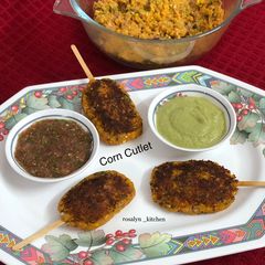 A picture of Corn Cutlet.