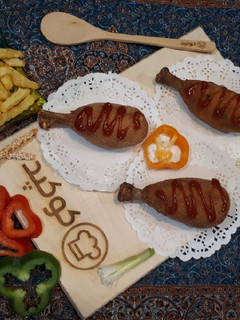 عکسی از دستور ران مرغ دروغین