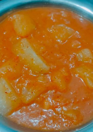 A picture of Cassava curry.