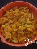 Knol Khol and Cauliflower Sabzi