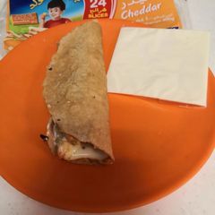 A picture of Cheese paratha falafel.