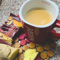 A picture of Ginger Milk Tea| Ginger Chai ☕️.