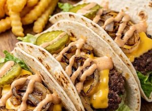 Smash Burger Tacos recept fotója