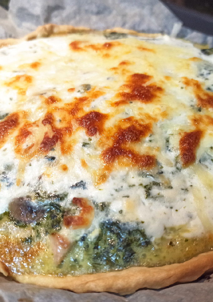 Una foto de Quiche de acelgas Thermomix