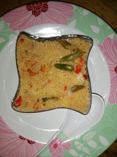 Jallop din cous cous me kayan lambu ainihin hoton girkin