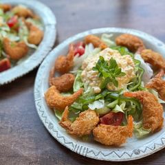 A picture of Shrimp and Egg Mayo Salad.