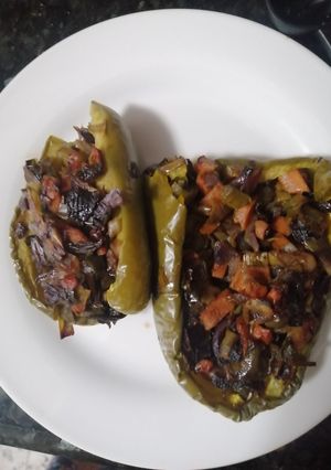 Foto principal de Improvisacion de pimientos rellenos veggies
