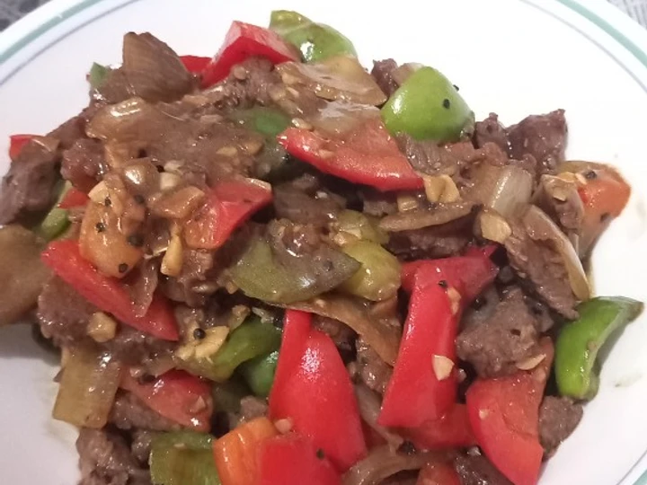 Cara Mudah Membuat Resep Sapi lada hitam (Beef Blackpaper) yang Enak