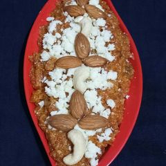 A picture of Gazar ka haluwa.