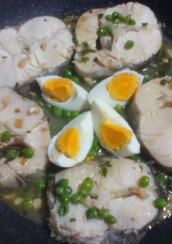 Una foto de Merluza en salsa verde