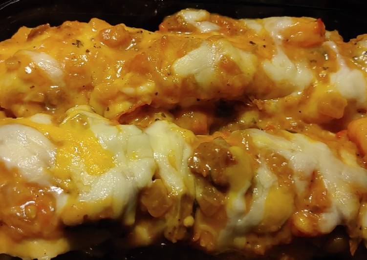 Simple Way to Make Super Quick Homemade Steak N Shrimp Enchiladas