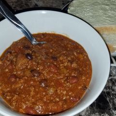 A picture of Awesome crockpot chili.