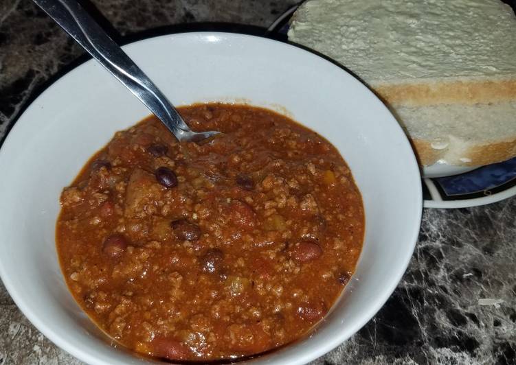 Easiest Way to Make Homemade Awesome crockpot chili