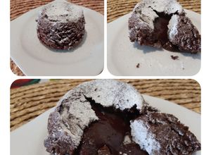 Una foto de Volcán de chocolate