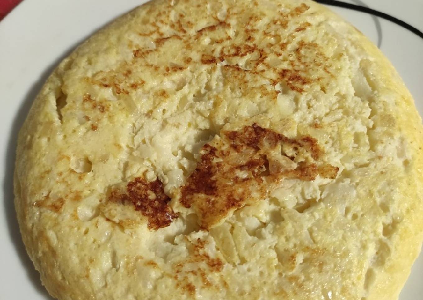 Tortilla de coliflor