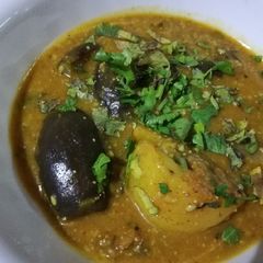 Stuffed Brinjal & Potato A picture of Stuffed Brinjal & Potato.