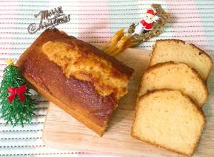 Hình của món Bánh bông lan bơ (butter cake).