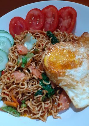 Foto resep Mie Telur/Mie Kuning Goreng Pedas Non MSG (Aman Untuk Ibu Hamil)