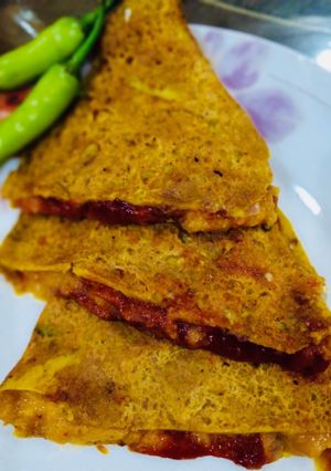 A picture of Stuffed Besan Cheela.