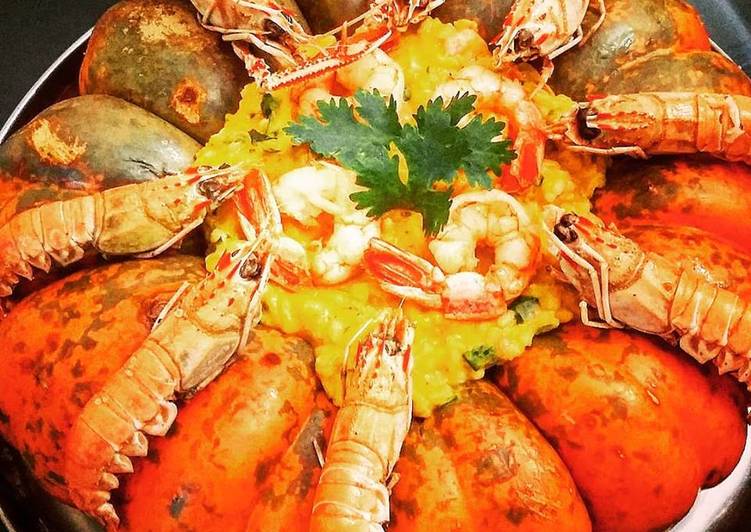 Risotto de camarão na moranga - Tudogosreceitas