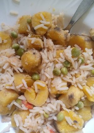 A picture of Rice matoke.