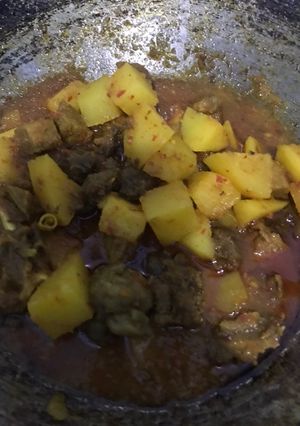 Foto resep Oseng daging mix kentang