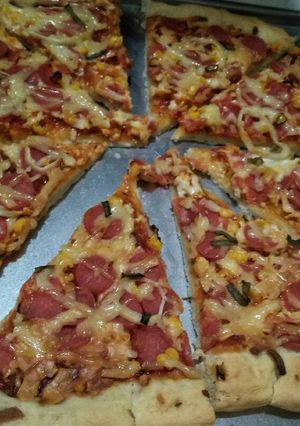 Foto resep Pizza Sosis Jagung