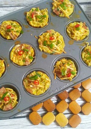 Foto resep Savory curry cheese muffin
