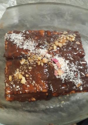 عکسی از دستور کیک یخچالی