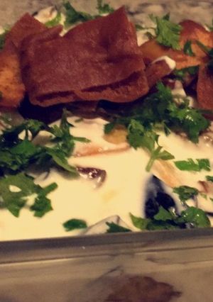 صورة لوصفة فته الباذنجان مع البطاط
